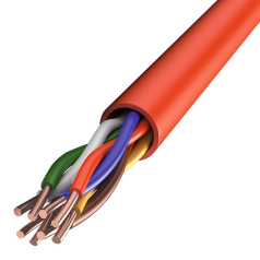 Кабель огнестойкий КПСнг(А)-FRLSLTx ITK 1х2х0.50 мм², красный, бухта 200 м [FR1-01-U-5504]