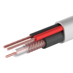 Кабель КВК-В-2 PROconnect 2x0.50 мм², белый, бухта 200 м [01-4213]