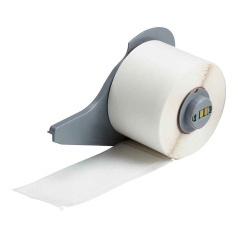 Перемещаемые наклейки Brady M7‐33‐498 виниловая ткань 38.1 х 101.6 мм, белые, 100 шт [brd174607]