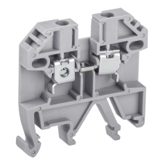 Клемма винтовая IEK КВИ-2.5 мм², фаза, серая [YZN30-002-K03]