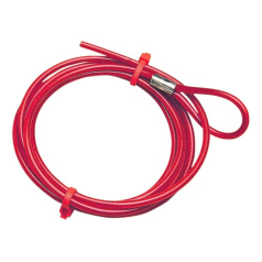 Трос для тросового блокиратора стандартного Brady, сталь в виниловой оболочке, Ø 4.8 мм, 3 м [gws800115]