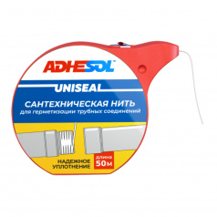 Сантехническая нить Adhesol UNISEAL, 50 м [НП1001]