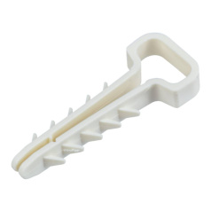 Дюбель-хомут для плоских проводов IEK 6 х 14 мм, белый (25 шт) [UDH14-06-14-025-K01]