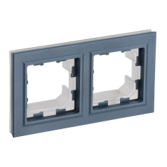 Рамка 2-местная IEK BRITE IP44 РУ-2-БрМ-44 маренго [BR-M22-44-K35]