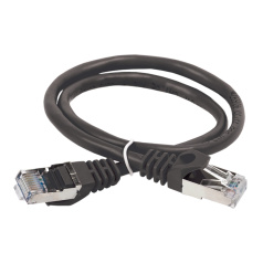 Коммутационный шнур (патч-корд) ITK категория 5E, FTP, PVC, 10 м, черный [PC09-C5EF-10M]