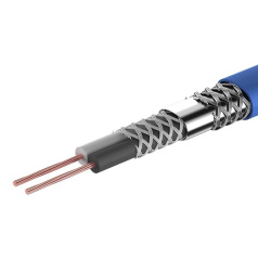 Кабель микрофонный Rexant 2х0.25 мм², Ø 6.8 мм, синий, бухта 100 м [01-6028]