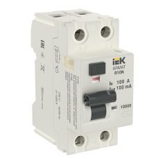 Выключатель дифференциального тока ВДТ R10N IEK ARMAT 2P 100А 100мА тип AC [AR-R10N-2-100C100]