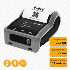 Портативный термопринтер этикеток Godex MX30+, RS232, USB, Bluetooth [011-MX3M00-A00]