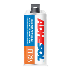 Эпоксидный клей Adhesol ET 236 двухкомпонентный высокопрочный, тиксотропный, 50 мл [236105]