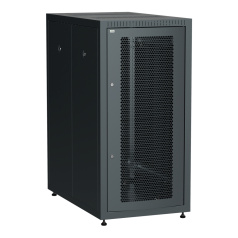 Шкаф напольный сетевой 19" ITK LINEA E 24U 600х1000 мм, чёрный [LE05-24U61-PM]