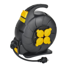 Удлинитель на катушке УК15 IEK TWIST, 2P+PE 3х1.5 мм², КГ, с автосмотчиком, 15 м [TW-KP27-16-04-15-44]