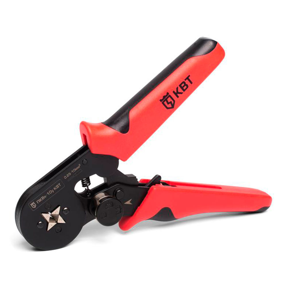 Пресс-клещи КВТ ПКВк-10у для опрессовки втулочных наконечников [78863]