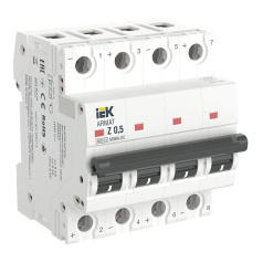 Автоматический выключатель IEK ARMAT M06N-DC 4P Z 0.5А [AR-M06N-4-Z0D5DC]