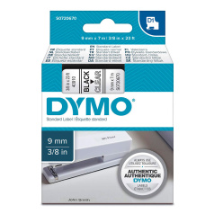 Картридж Dymo S0720670/40910, 9 мм, черный на прозрачном
