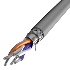 Кабель интерфейсный для RS-485 ITK, 1х2х0.6, нг(А)-LS, серый, 200 м [RC3-RS485-01-SF-2101]