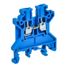 Клеммная колодка проходная IEK "ARMAFIX" CTS 2.5 мм², ноль, синяя [YCT10-00-K07-002]