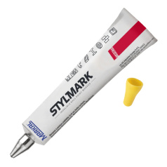 Термостойкая маркировочная паста Markal Stylmark, до 200°C, желтая, 6 мм [96665]