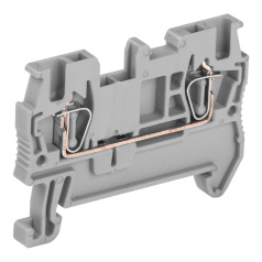 Пружинные клеммы IEK КПИ 1.5 мм², фаза, серый [YZN11-001-K03]