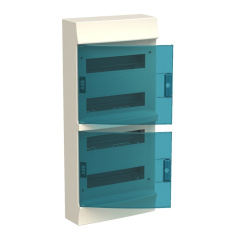 Бокс настенный ABB Mistral41 48М, зеленая дверь, с клеммами N+PE [1SPE007717F0721]