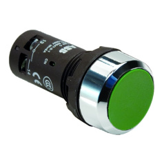 Кнопка ABB CP1-30G-10 без фиксации 1HO зеленая [1SFA619100R3012]