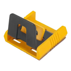 Блокиратор кнопок и рубильников многофункциональный, пластик и сталь, высота 39 мм, желтый [gwrD81-4]