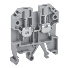 Клемма винтовая IEK КВИ-4 мм², фаза, серая [YZN30-004-K03]