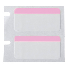 Этикетки Brady BPT-310-494-2.5-PK полиэстер, 25.4 х 12.7 мм, белые с розовым, 2500 шт [brd306979]