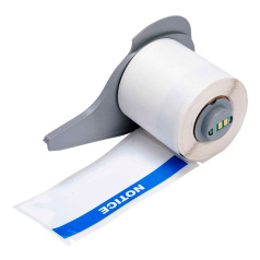 Этикетки Brady M7‐38‐483‐NOTICE полиэстер, 101.6 х 48.26 мм, белые, 100 шт [brd174624]