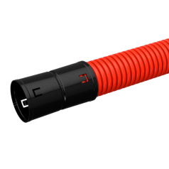 Труба гофрированная двустенная IEK ПНД Ø 75 мм, красная, 50 м [CTG12-075-K04-050-R]