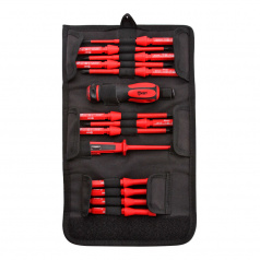 Набор диэлектрическая отвертка КВТ НИО-1113 «Профи» со сменными битами (13 шт) [61950]