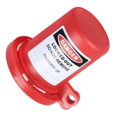 Блокиратор вентиля со съёмной рукоятью, полипропилен, Ø для шпинделя 22 мм, красный [gwrF41]