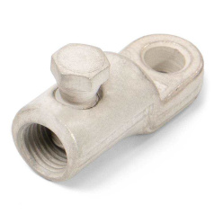 Наконечник болтовой КВТ 1НБ-10/25(Л) с гальваническим покрытием и угловым расположением болтов [66607]