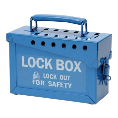 Бокс групповой Brady стандартный, сталь, количество отверстий 13, синий [gws45190]