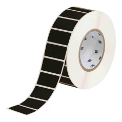 Этикетки Brady THT-17-8117-3 полиэстер, 50.8 х 25.4 мм, черные матовые, 3000 шт [brd148167]