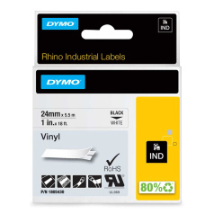 Картридж Dymo 1805430, 24 мм, черный на белом