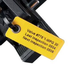 Бирка с одним отверстием Brady LT-150х25-B7645, желтая [brd620323]