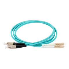 Оптический коммутационный шнур ITK MM, 50/125 (OM3), LC/UPC-SC/UPC, Duplex, 100 м, бирюзовый [FPC5003-LCU-SCU-C2L-100M]