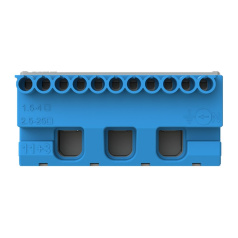 Клеммник самозажимной ABB ZK113B N11х4+3х25 мм, синий [1SPE007715F9704]