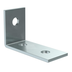 Уголок крепежный одинарный удлиненный для STRUT-профиля IEK EZ [CLM50D-UOS-092-40]