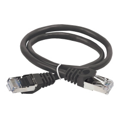 Коммутационный шнур (патч-корд) ITK категория 5E, FTP, PVC, 7 м, черный [PC09-C5EF-7M]