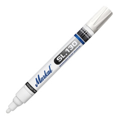 Маркер смываемый Markal SL130 белый, 3 мм [31200126]