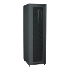 Шкаф напольный сетевой 19" ITK LINEA E 42U 600х800 мм, чёрный [LE05-42U68-PM]