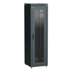 Шкаф сетевой 19" ITK LINEA N 38U 600х600 мм, чёрный [LN05-38U66-G]