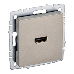 Розетка HDMI IEK BRITE РHDMI-0-БрШ шампань [BR-H10-K37]