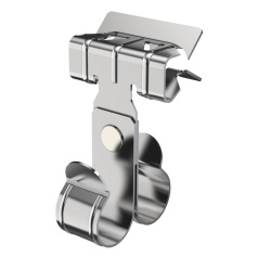 Балочный зажим двойной IEK HDZ 2-7 мм, под трубу 20 мм [CME30-BZTD-020-HDZ]