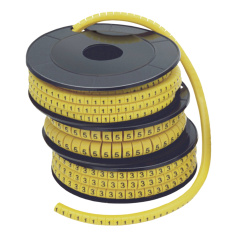 Маркер кабельный IEK МК0 1.5 мм², символ "0", желтый (1000 шт) [UMK00-0] 