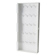 Станция пластиковая Brady для замков большая, ПВХ Sintra и акрил, 762х381х89 мм, белая [gws65241]