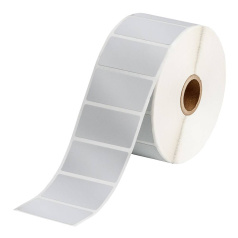 Этикетки Brady BPT-17-7563-1 полиэстер, 50.8 х 25.4 мм, серебристые матовые, 1000 шт [brd236720]