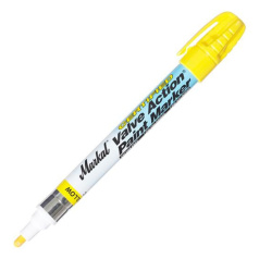 Маркер для нержавеющей стали Markal Valve Action Certified, желтый, 3 мм [96881]