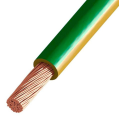 Провод медный ПуГВнг(А)-LS, 1х70 мм², 450/750В, желто-зеленый [2154]